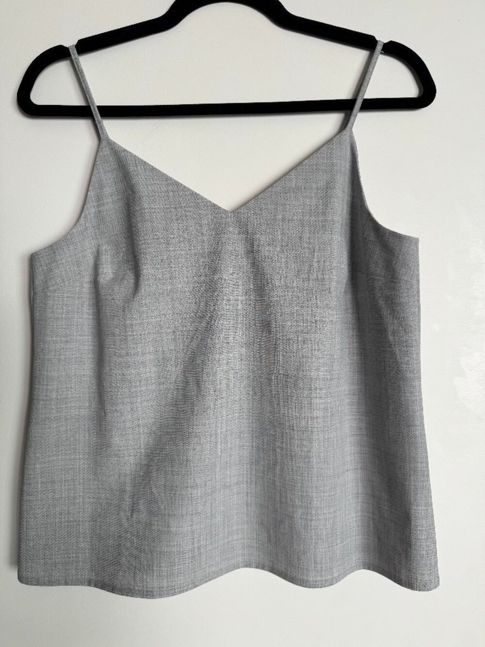 Banana Republic Gray Glen Plaid Wool Blend Cami Top Size S Petite NWT